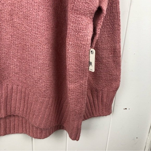 Free People Womens Sweater Brookside Tunic Oversized Pink Alpine Rose Small - Picture 9 of 12